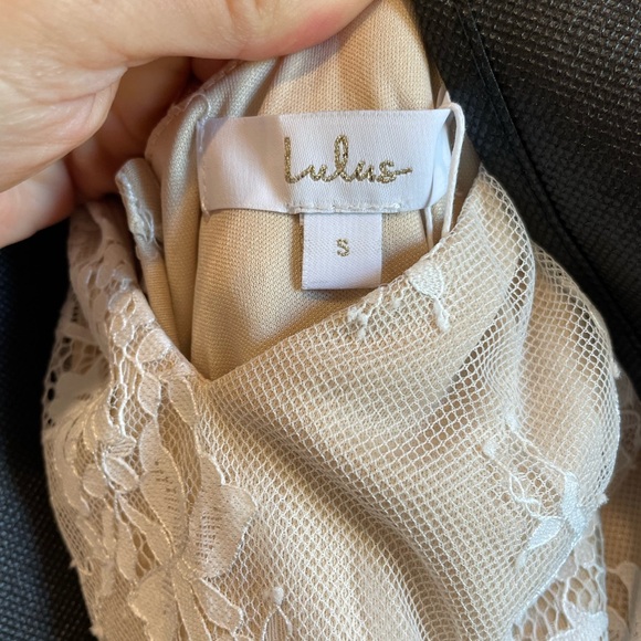 NWT Seal Our Fate White Lace Sleeveless Trumpet Hem Maxi Dress - Picture 5 of 6